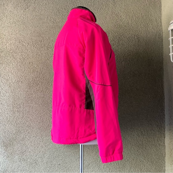 “Danskin” Hot Pink & Brown Fleece-Lined Athletic Jacket size M - Picture 7 of 10